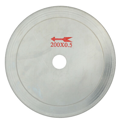 8'' inch 200mm Diamond Lapidary Saw Blade Super-thin Rim 0.026'' Cutting Disc