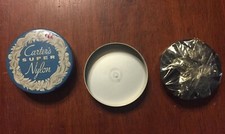 Vintage Carter's Super Nylon Typewriter Ribbon & Tin - Royal Black Record Med 96 thumbnail