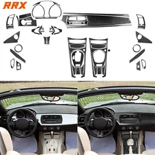 72Pcs Real Carbon Fiber Kits Full Interior Dash Trim Cover For BMW Z4 E85 03-08