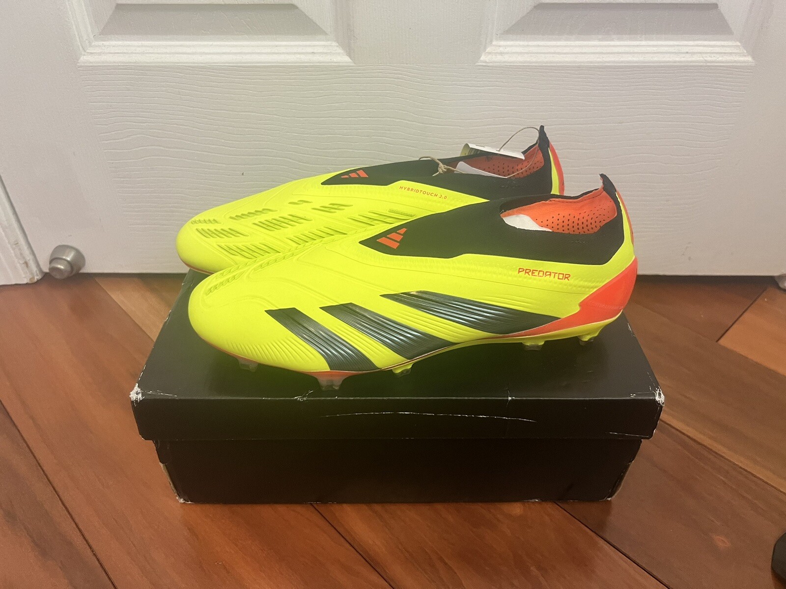 Adidas Predator Elite Laceless FG Soccer Cleats, Solar Yellow Mens Size