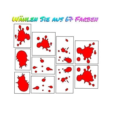 2x Auto Aufkleber set Blut Spritzer Blood Flecken sticker tuning XL splash M3 - Bild 1 von 4