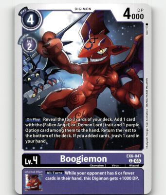 Digimon CCG Boogiemon - Infernal Ascension | eBay Digimon CCG Boogiemon - Infernal Ascension | eBay
