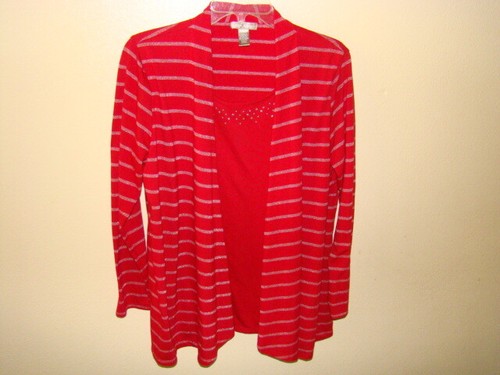 White Stag Cardigan Metalic Stripes 