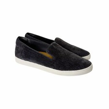 Birdies The Swift Charcoal Gray Corduroy Slip On Shoes 10