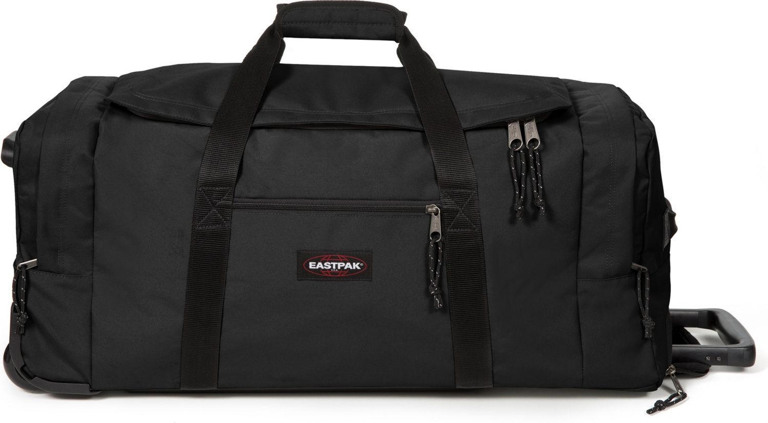 Eastpak Tasche / Чемодан на колесиках с кожаной отделкой, Черный-104 л