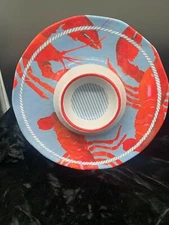 Cynthia Rowley  Divided Serving Dish  Tray Large Condiment  Chip & Dip