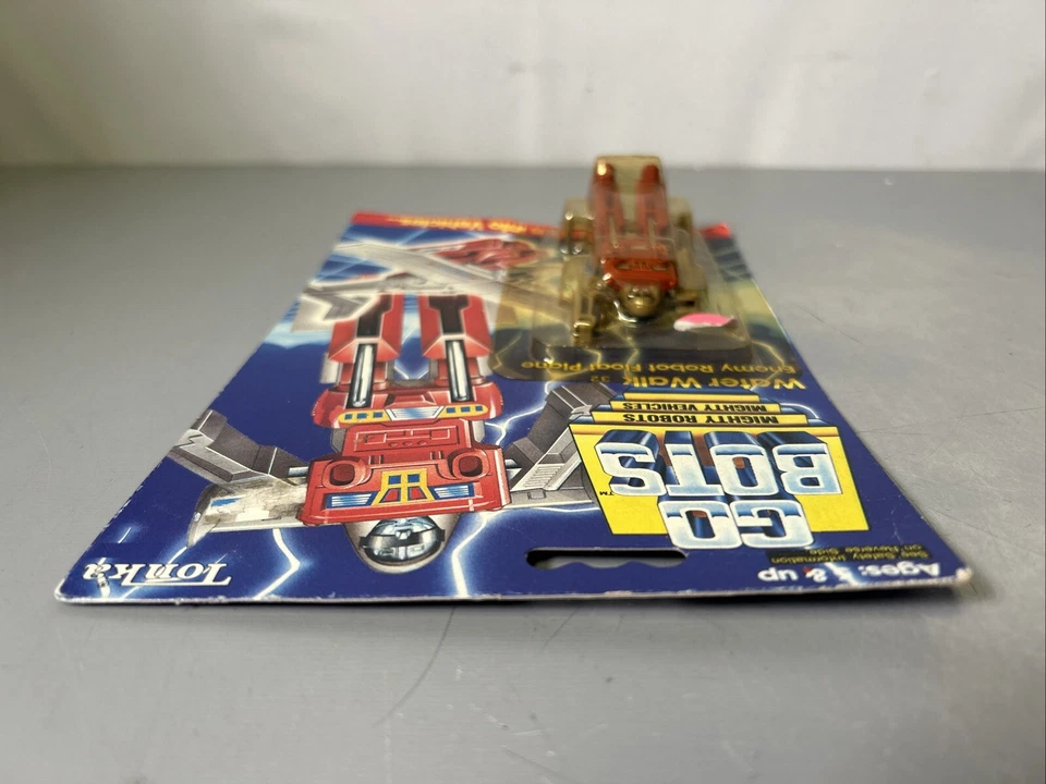 Vintage Tonka Go Bots Water Walk Enemy Robot Float Plane Figure Cracked Blister - Image 3 of 4
