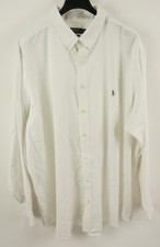 Polo Ralph Lauren Performance Oxford Custom Made Men 4XB White Button Down Shirt