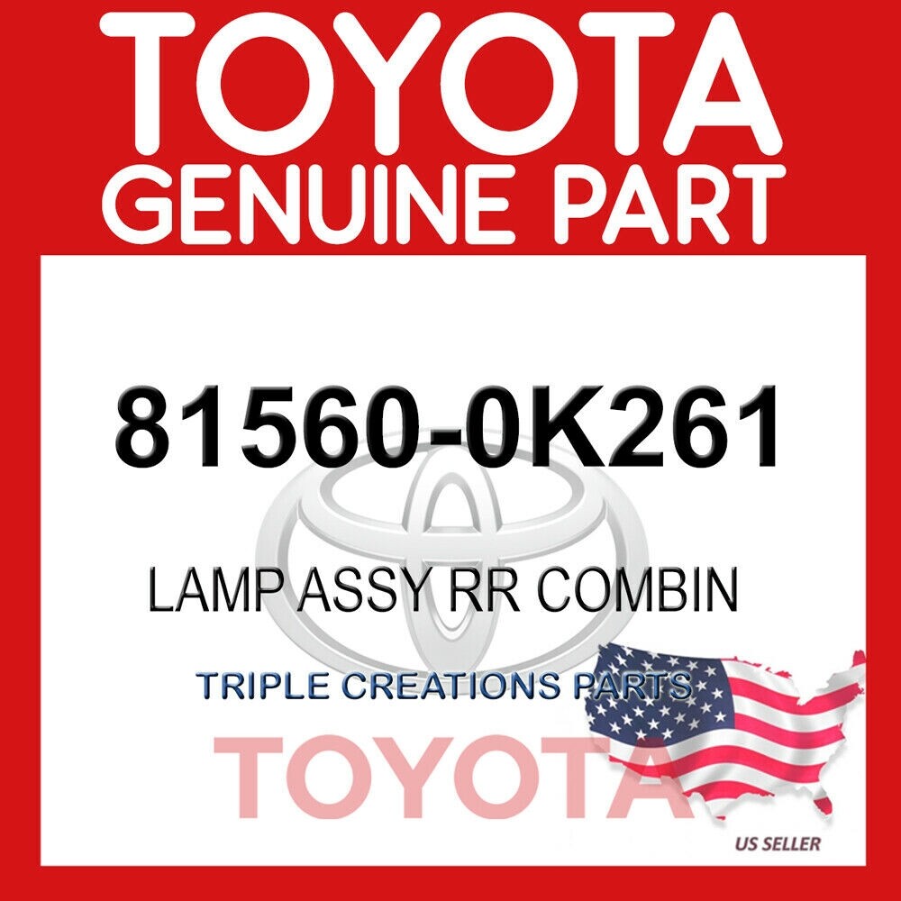 Genuine Toyota 81560-0K261 Lamp Assy Rr Combin 815600K261 OEM | eBay