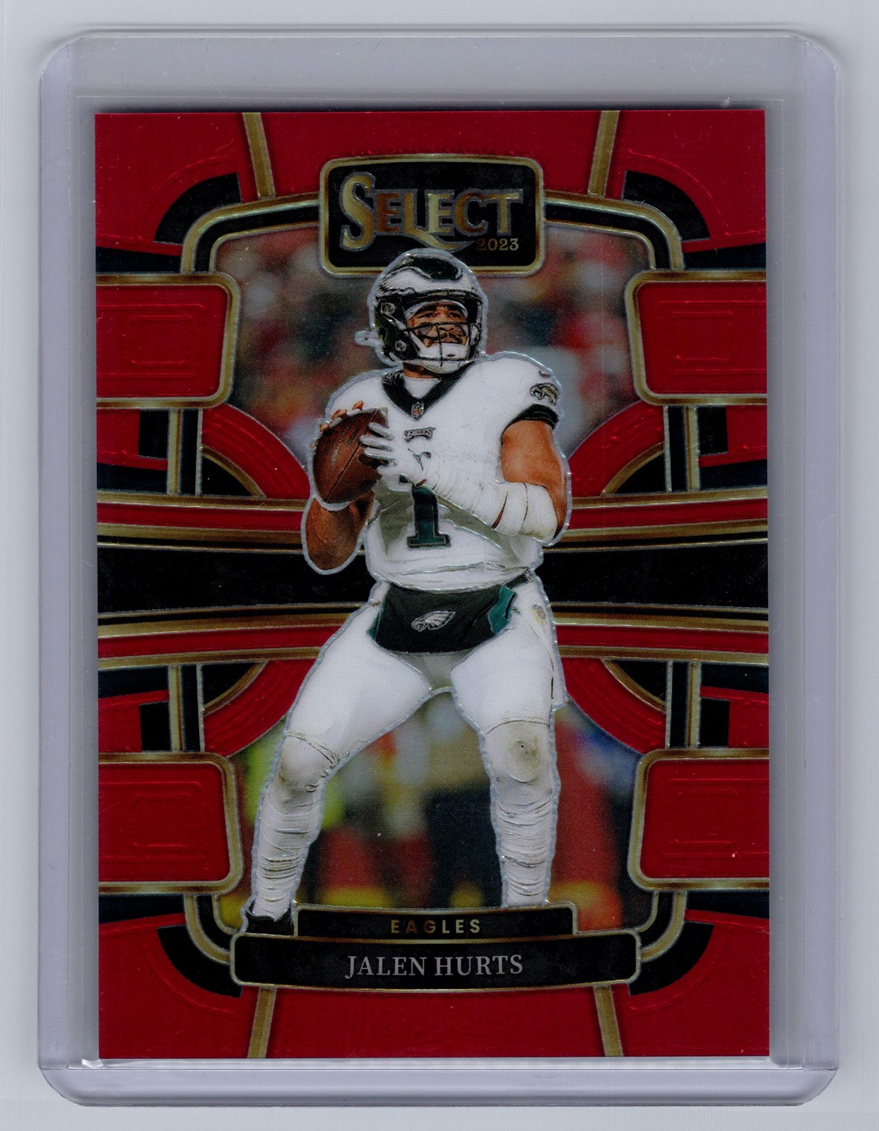 2022 Panini Select #79 Jalen Hurts Red Prizm #/99