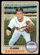 1968 Topps Claude Raymond - Atlanta Braves #166
