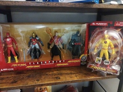 Dc Direct Flash Flashpoint Batman Zoom Sdcc 2011 Set Moc