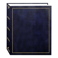Pioneer Magnetic Self Stick 3 Ring Photo Album 100 Pages Navy Blue