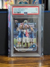 2025 Topps Now MLS Idan Toklomati #90 RC Black Foil /10 SP Charlotte FC PSA