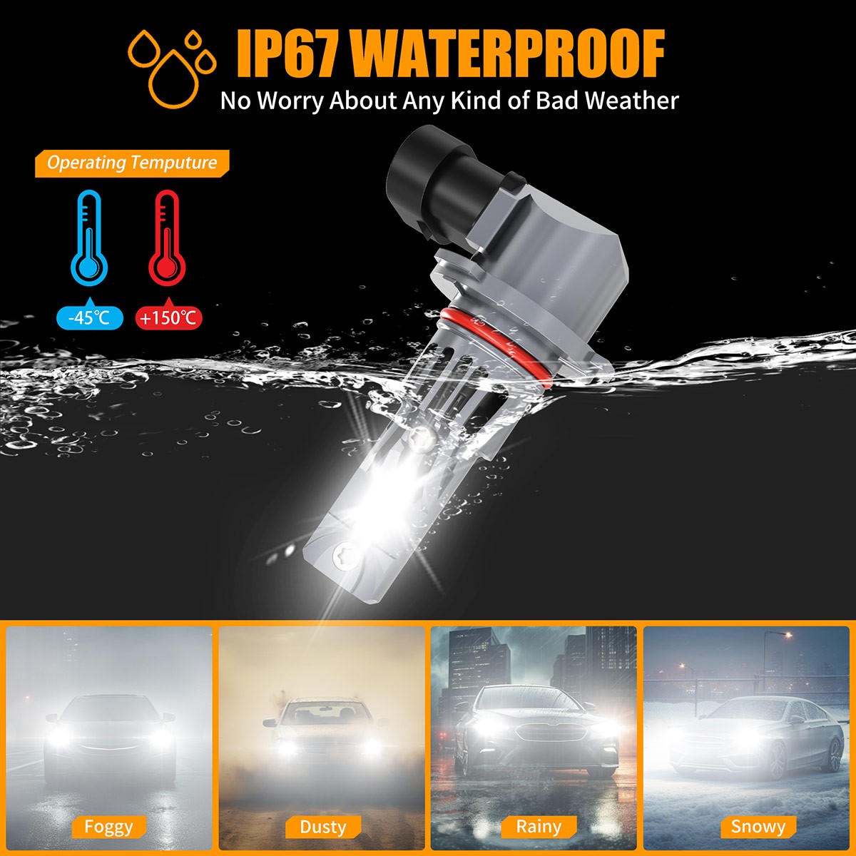 For Acura NSX 1995-2001 - Combo LED Headlights Bulbs 6500K Kit High Low Beam 4x