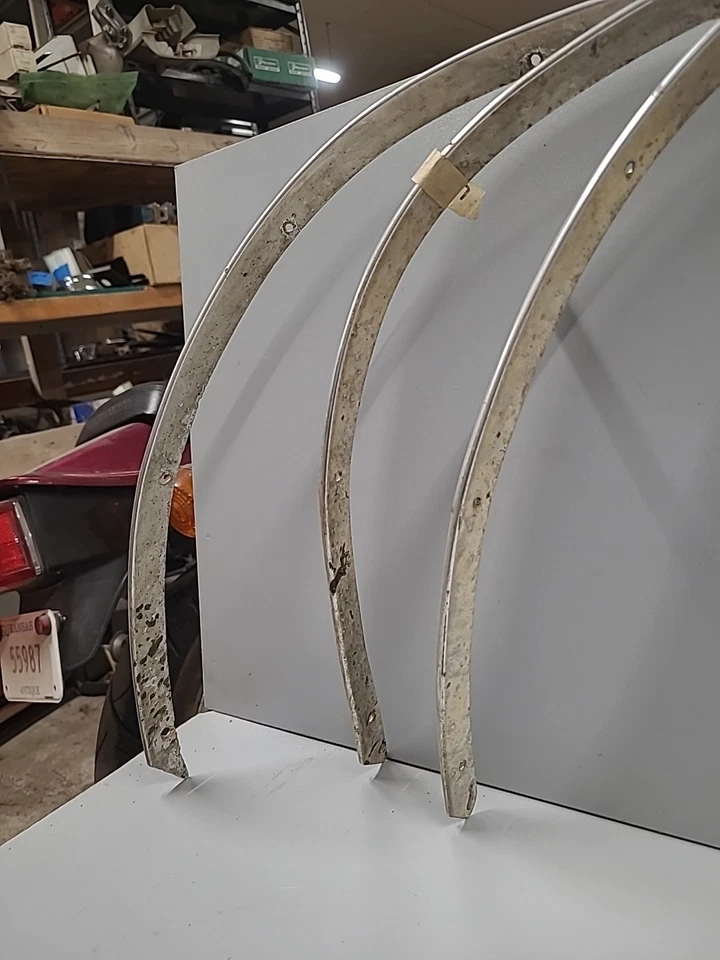 (3) 1970-74 Plymouth Cuda Wheel Well Trim Fender Moulding - Image 2 of 4