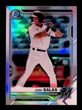 Jose Salas 2021 Bowman Draft Chrome Refractor #BDC-169 Miami Marlins