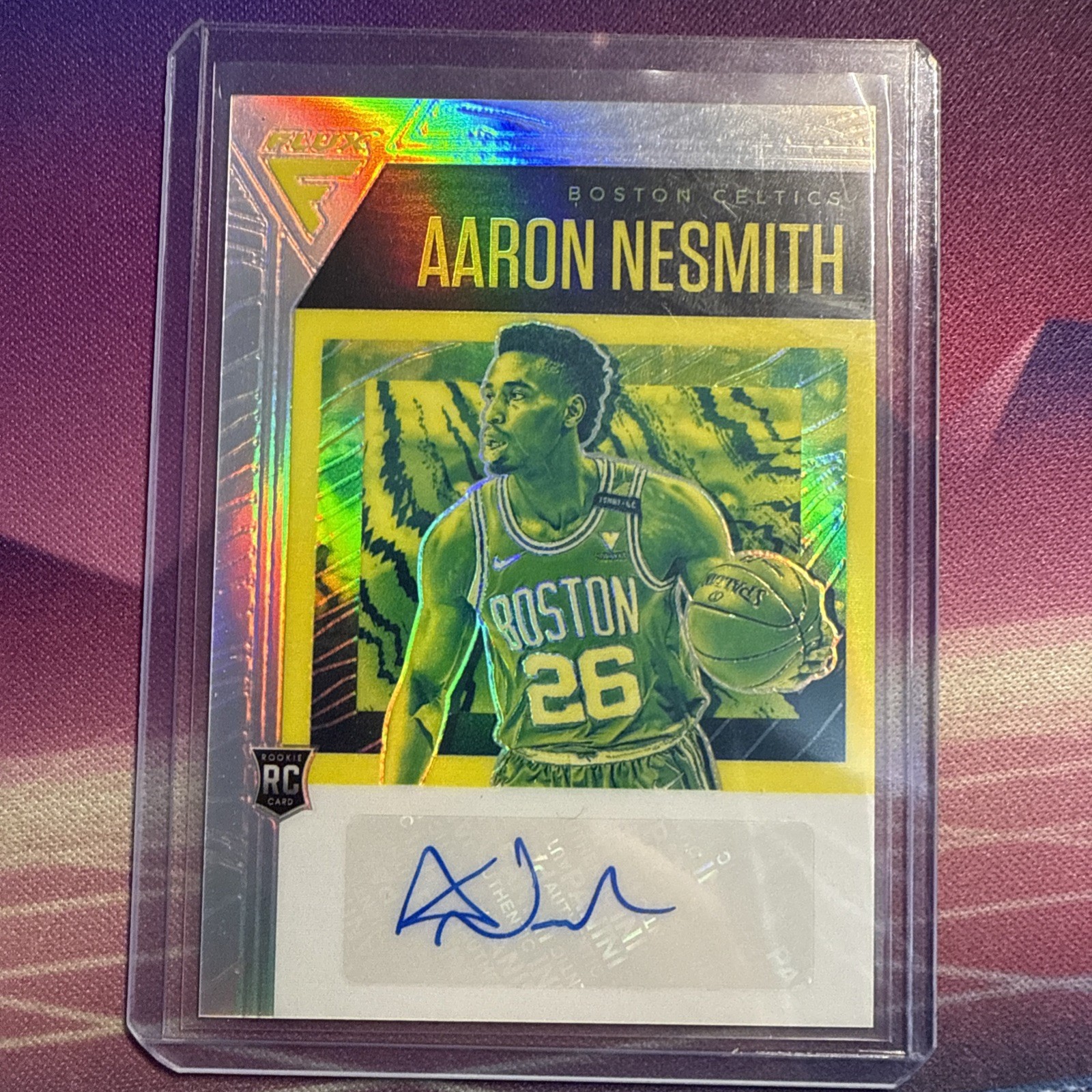2020-21 Panini Flux - Flux Rookie Signatures Aaron Nesmith #FRS-AAN ...