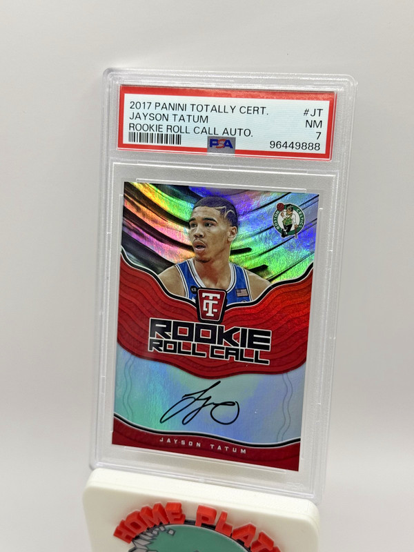 2017 Panini Totally Certified Jayson Tatum Rookie Roll Call RC Auto PSA 7
