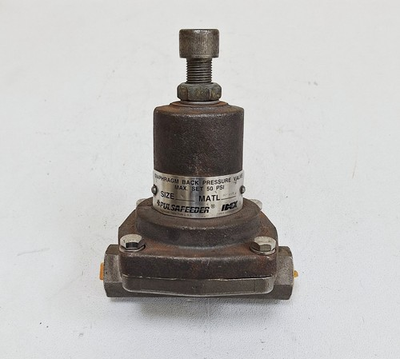 #ad Idex Corporation Pulsafeeder Size ¼” SS 316 Diaphragm Back Pressure Valve $324.57