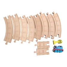 Thomas And Friends Wooden Train Traction Track Curved Pieces Sign Train