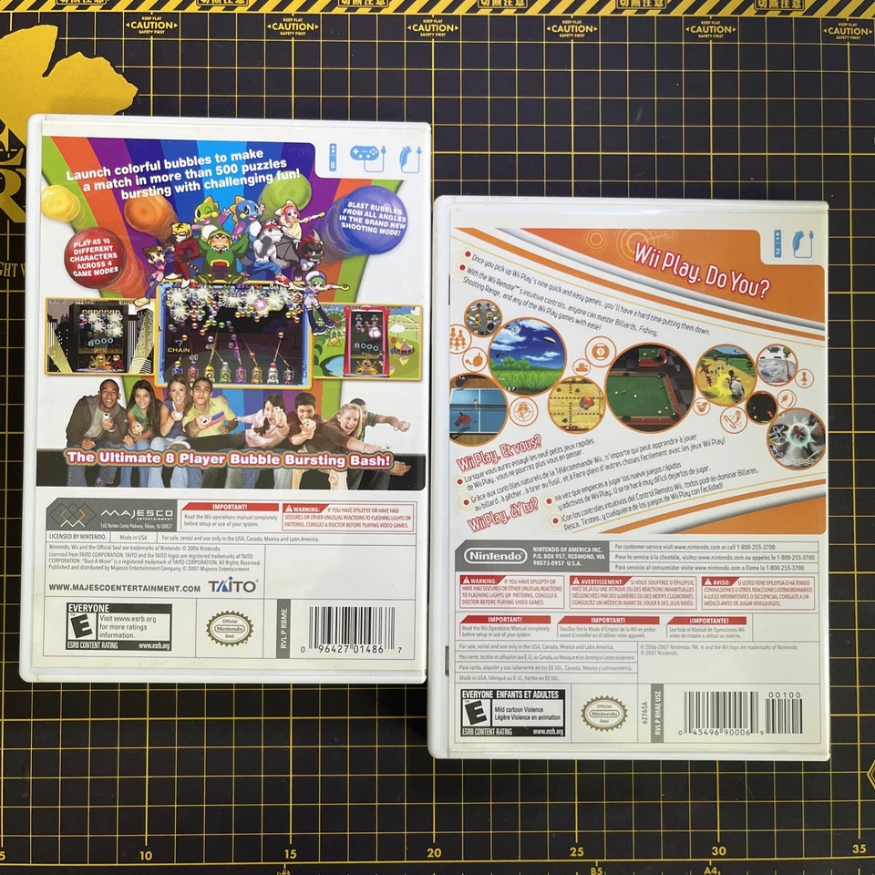 Lot 2 Nintendo Wii Bust-A-Move Bash Will Play WiiPlay US Ver CIB Complete - Image 2 of 4