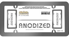 License Plate Frame Metal Chrome