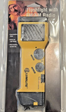 Lumilite Radio Flashlight Yellow- Am/FM Torch Light - Siren New In Package