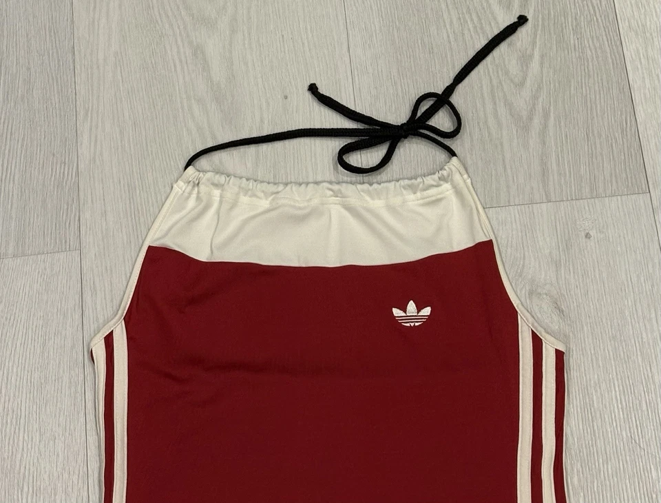 Vintage 2003 Adidas Originals Red White Tennis Dress Women’s Small UK10 Stretch - Image 3 of 4