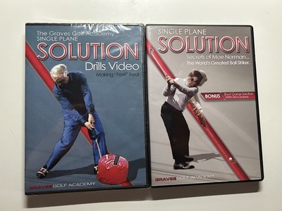 Graves Golf Academy Single Plane Solution DVDs   Drills Video NEW + Moe Norman