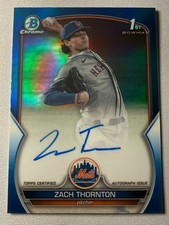 2023 Bowman Chrome - Zach Thornton Auto #CDA-ZT Blue Refractor /150