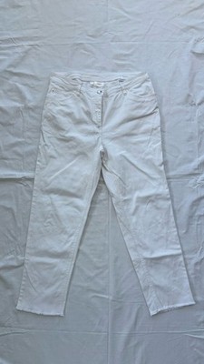 Knöcheljeans, Weiß von Bon Prix, Gr. 42