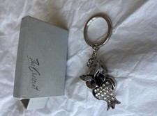 Owl Key Chain w Rhinestones new