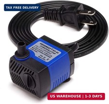 AQUANEAT Small Fountain Pump, 80 GPH Submersible Water Pump for Aquarium Fish Ta
