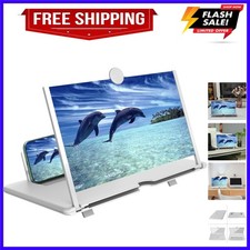 12" Mobile Phone Screen Magnifier 3D HD Mobile Phone Magnifier Projector Scre...