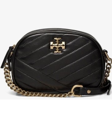 Tory Burch Kira Chevron SM Camera Bag Black new 