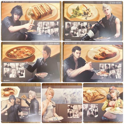 Final Fantasy 15 Square Enix Cafe 2Nd Edition Luncheon 7 Pieces Set