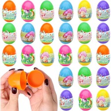 , 24 Pcs Prefilled Easter Eggs  Surprise Gift Inside Plastic Easter Eggs for...