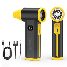 Compressed Air Duster, 130000RPM Super Power Cordless Electric Air Duster wit...