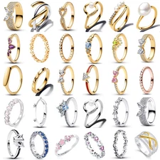 Red Pink Heart Ring Romantic Original Style Fashion Jewelry Choose Your Own Look