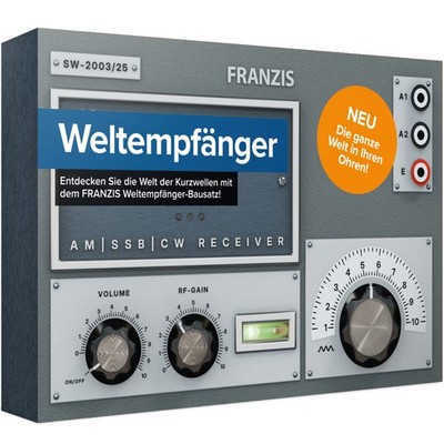 Kurzwellenradio Weltempfänger Bausatz zum Stecken und Löten vom Franzis Verlag