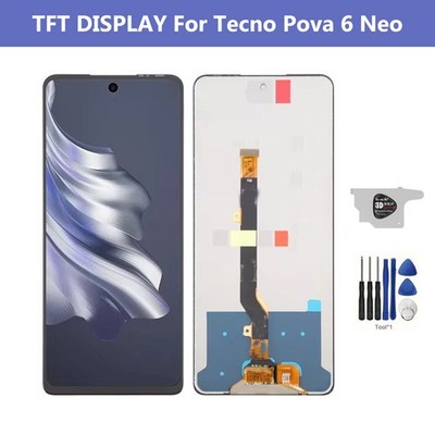 For Tecno Pova 6 Neo LCD Display Touch Screen Digitizer Assembly Replacement