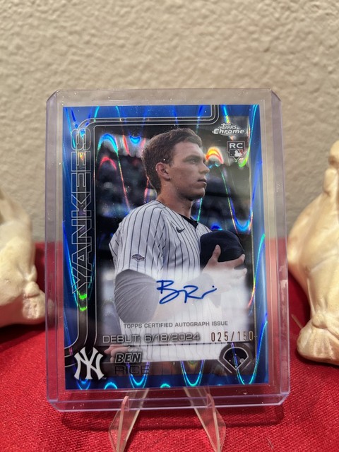 2025 Topps Chrome Update Series - Rookie Debut Autographs Ben Rice /150 Yankees