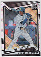 2022 Elite Extra Edition Prime Numbers #70 Chandler Simpson Rays 126/170
