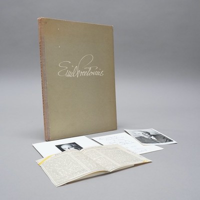 Emil Preetorius the complete works + sign. Autograph card + booklet for 100 birth