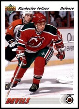 Viacheslav Fetisov New Jersey Devils 1991-92 Upper Deck Hockey Card #410 NHL