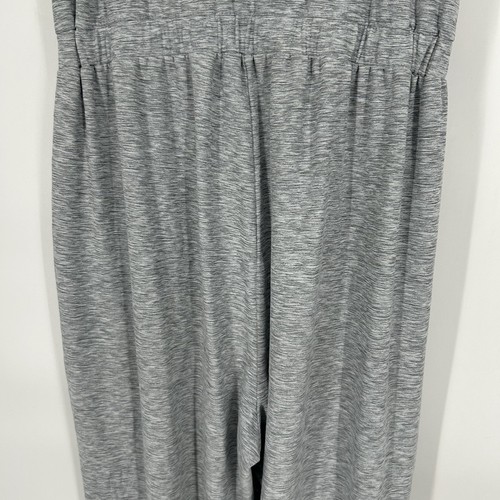 Old Navy Active Breath On Cross Front Jumpsuit Gray Athleisure Pockets Size L - Picture 8 of 11