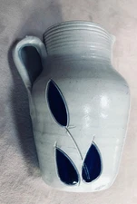 Vintage Williamsburg Pottery VA. Pitcher/Creamer/Vase Handcrafted Signed Unused