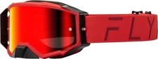 Fly Racing Zone Pro Goggle Red with Red Mirror/Smoke Lens 37-51911