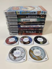 Lot of 10 Sony PSP UMD Movies +3 Games